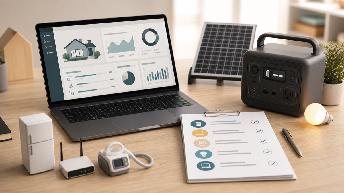 Custom backup power report workspace